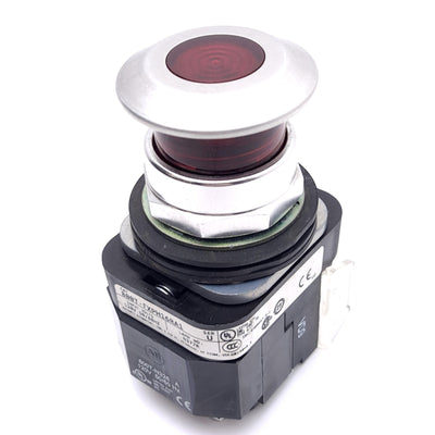 Used Allen Bradley 800T-FXPH16RA1 E-Stop Push/Pull Switch, ø30mm, 1NCLB 1NO, 120VAC