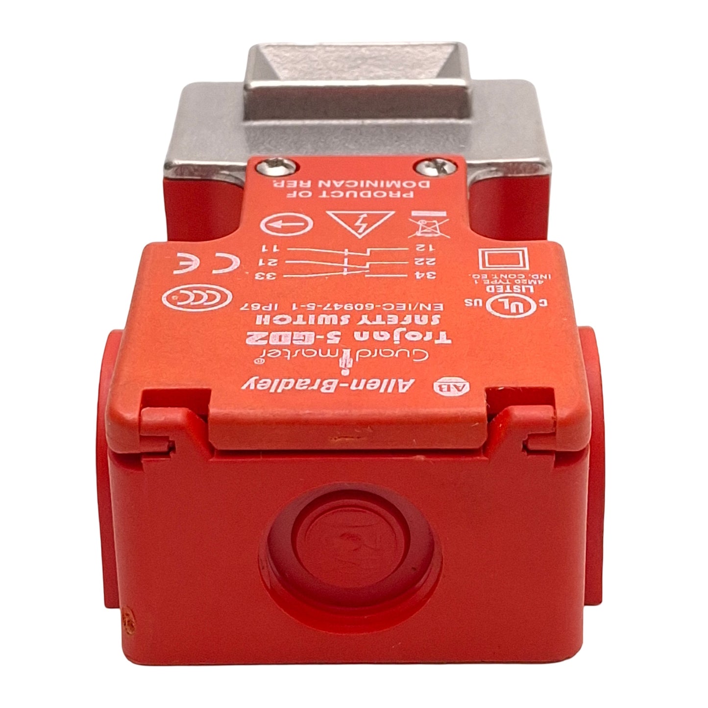 New – Open box Allen Bradley 440K-T11211 Guardmaster Trojan Safety Switch, 2NC+1NO, *No Key*