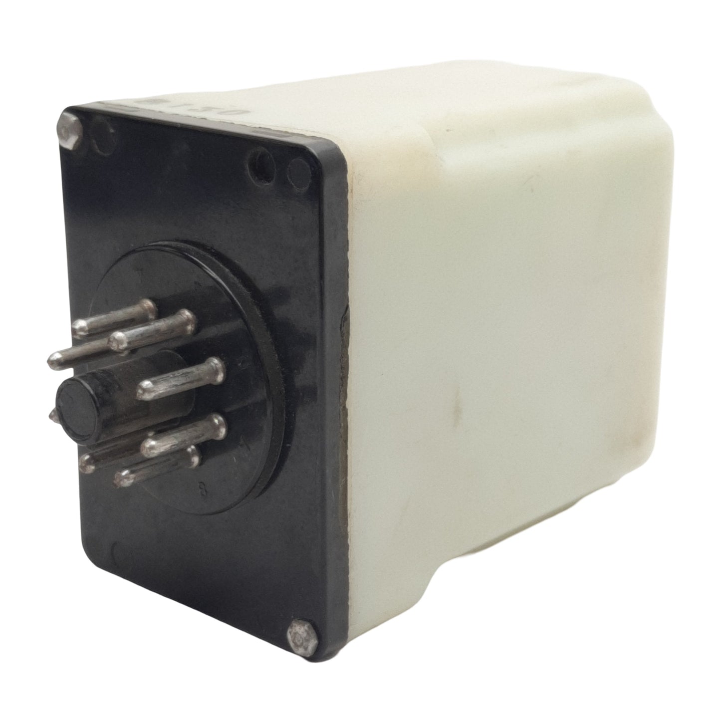 Used Dayton 5X828 Solid-State Time Delay Relay 1.0-10sec Range, 100-130VAC In, 8-Pin