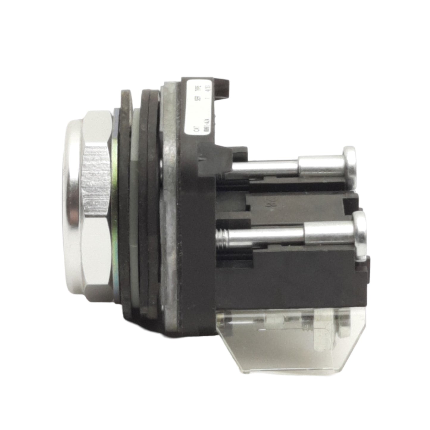 Used Allen Bradley 800T-A2A Pushbutton Switch, Flush, Black, 1NO+1NC, 30.5mm Size