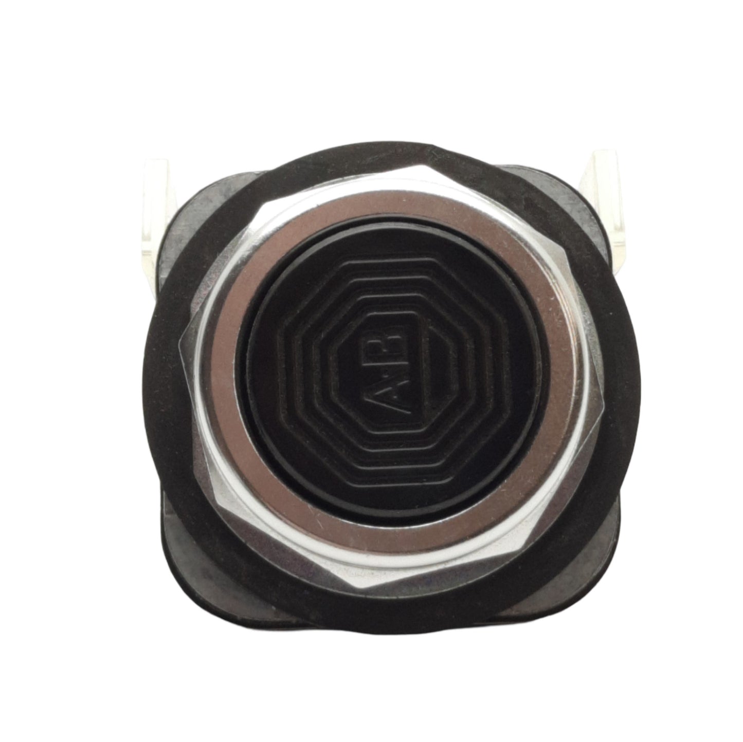 Used Allen Bradley 800T-A2A Pushbutton Switch, Flush, Black, 1NO+1NC, 30.5mm Size