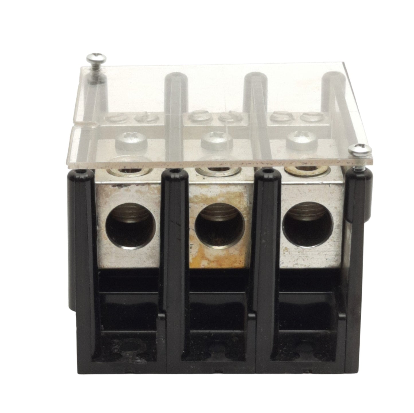 Used Gould Shawmut 63133 PDB Power Distribution Block 3-Pole, 4x Line Out, 600V 175A