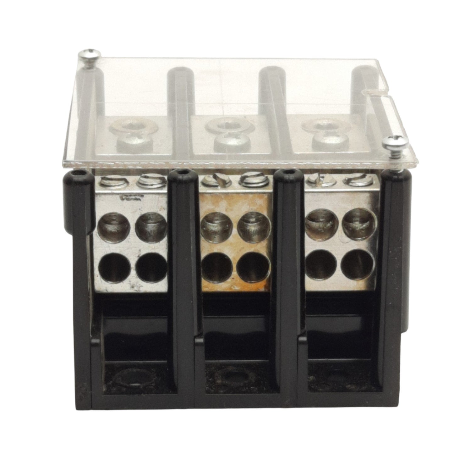 Used Gould Shawmut 63133 PDB Power Distribution Block 3-Pole, 4x Line Out, 600V 175A