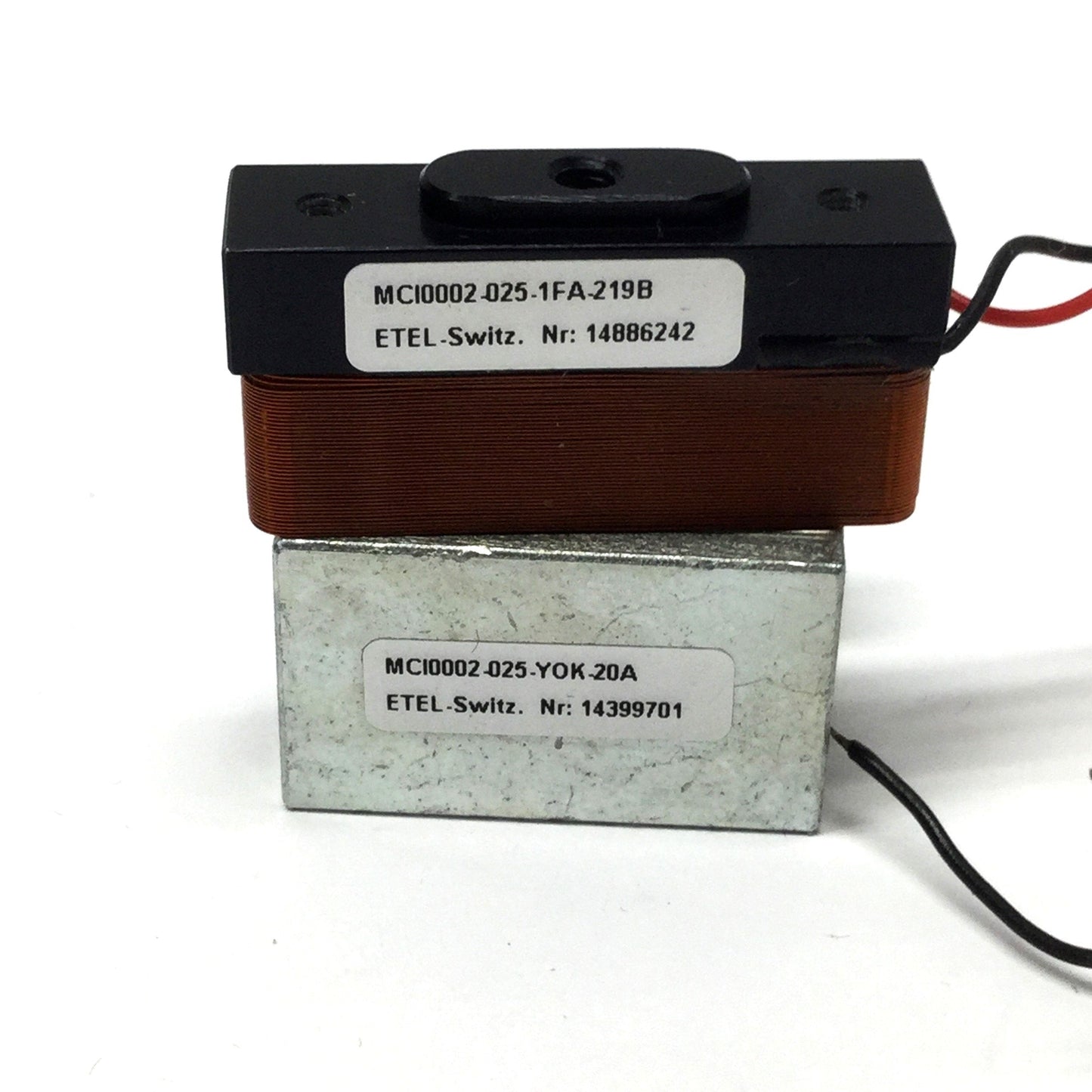 Used ETEL MCI0002-025 Linear Voice Coil Motor Actuator From Delvotec 6400 Wire Bonder