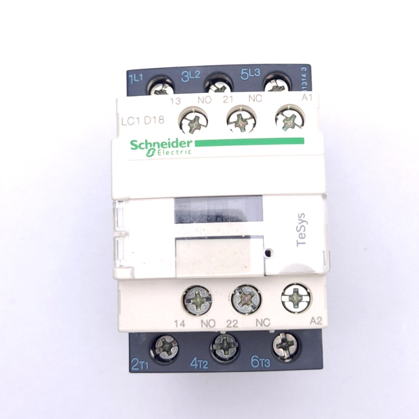 New Schneider Electric LC1D18G7 Contactor, 3-Pole + 1NO 1NC, 18A 600VAC, 120VAC Coil