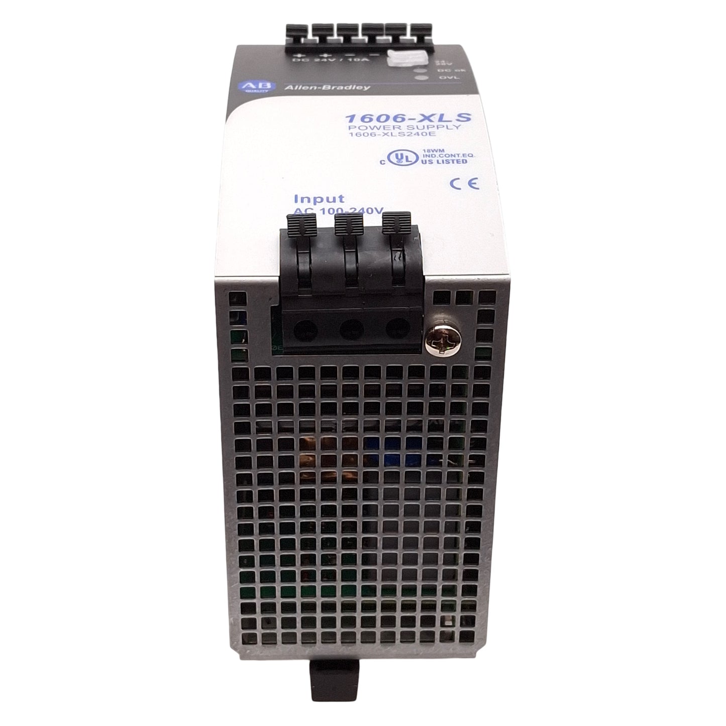 New Allen Bradley 1606-XLS240E PLC Power Supply, 240VAC/150VDC In, 24VDC Out, 400W