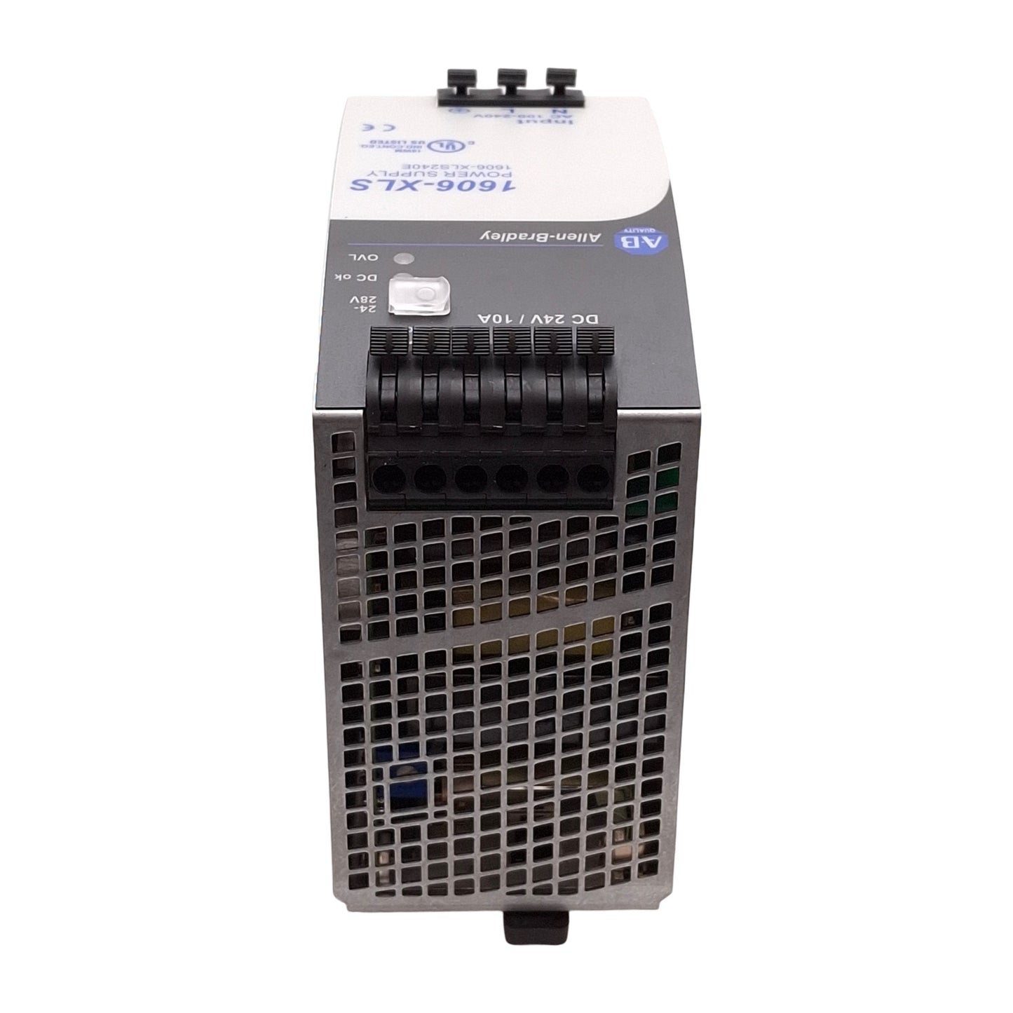 New Allen Bradley 1606-XLS240E PLC Power Supply, 240VAC/150VDC In, 24VDC Out, 400W