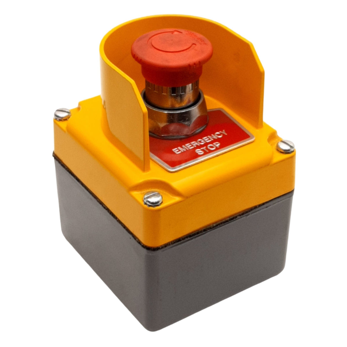 Used Square D 9001KYG1Y2 Series G E-Stop Enclosure Pushbutton, 30mm, 1NC