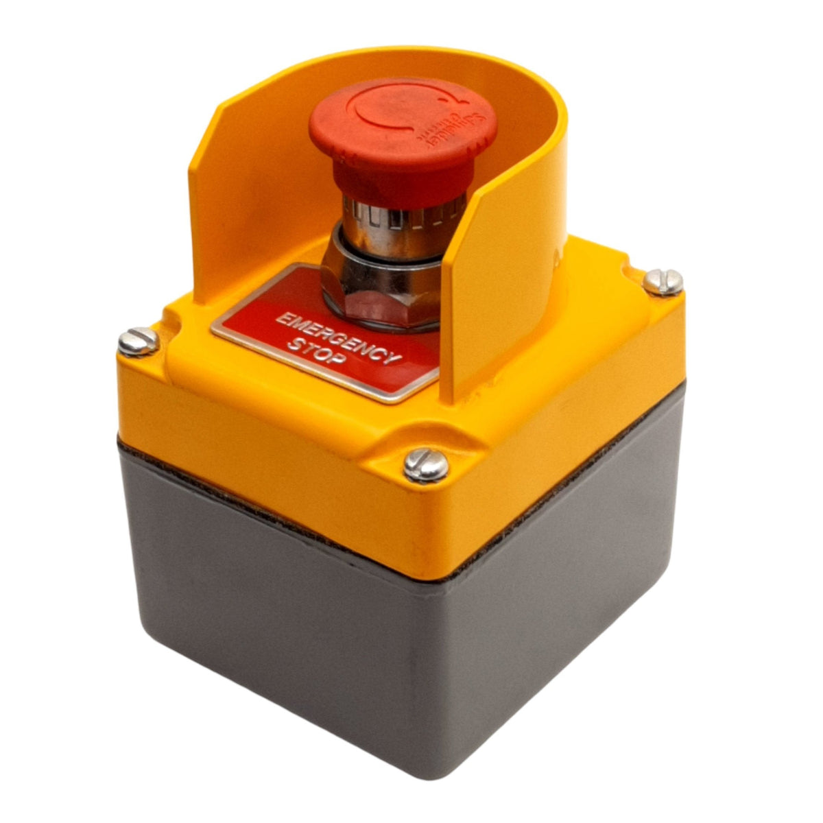 Used Square D 9001KYG1Y2 Series G E-Stop Enclosure Pushbutton, 30mm, 1NC