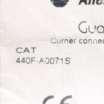 New Allen Bradley 440F-A0071S Guardmaster Corner Connector 90° Used w/ 440F-E Series