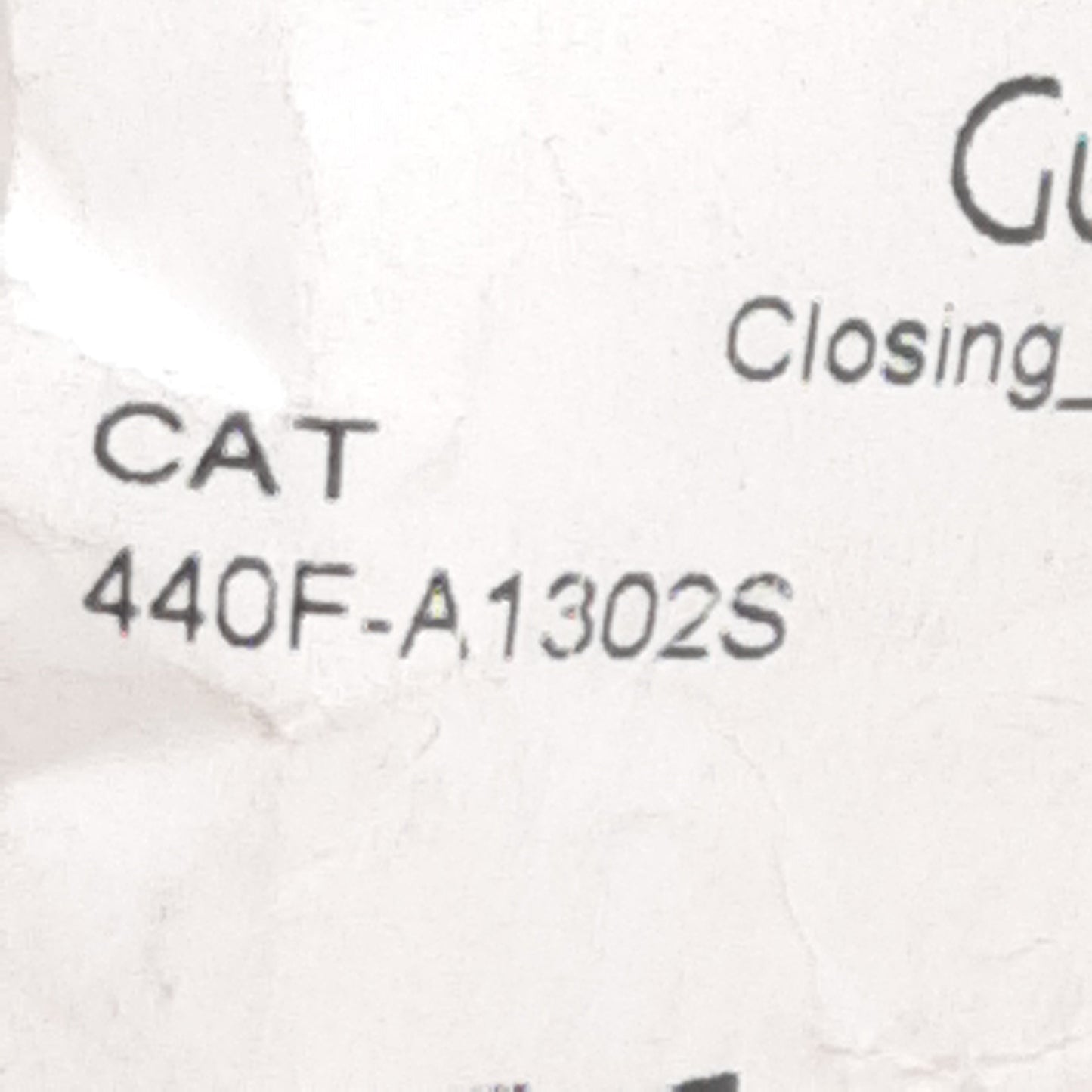 New Lot of 2 Allen Bradley 440F-A1302S Guardmaster Closing Cap, Material EPDM