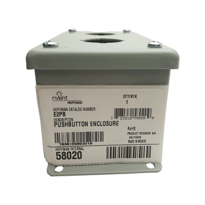 New Nvent E2PB Push Button Enclosure, 30.5mm Holes, 5.75In x 3.25In x 2.75In Depth