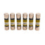 Used Lot of 6 Littelfuse FLQ1 Time-Delay Fuse, 500 VAC 1A, ø10mm 38mm Length