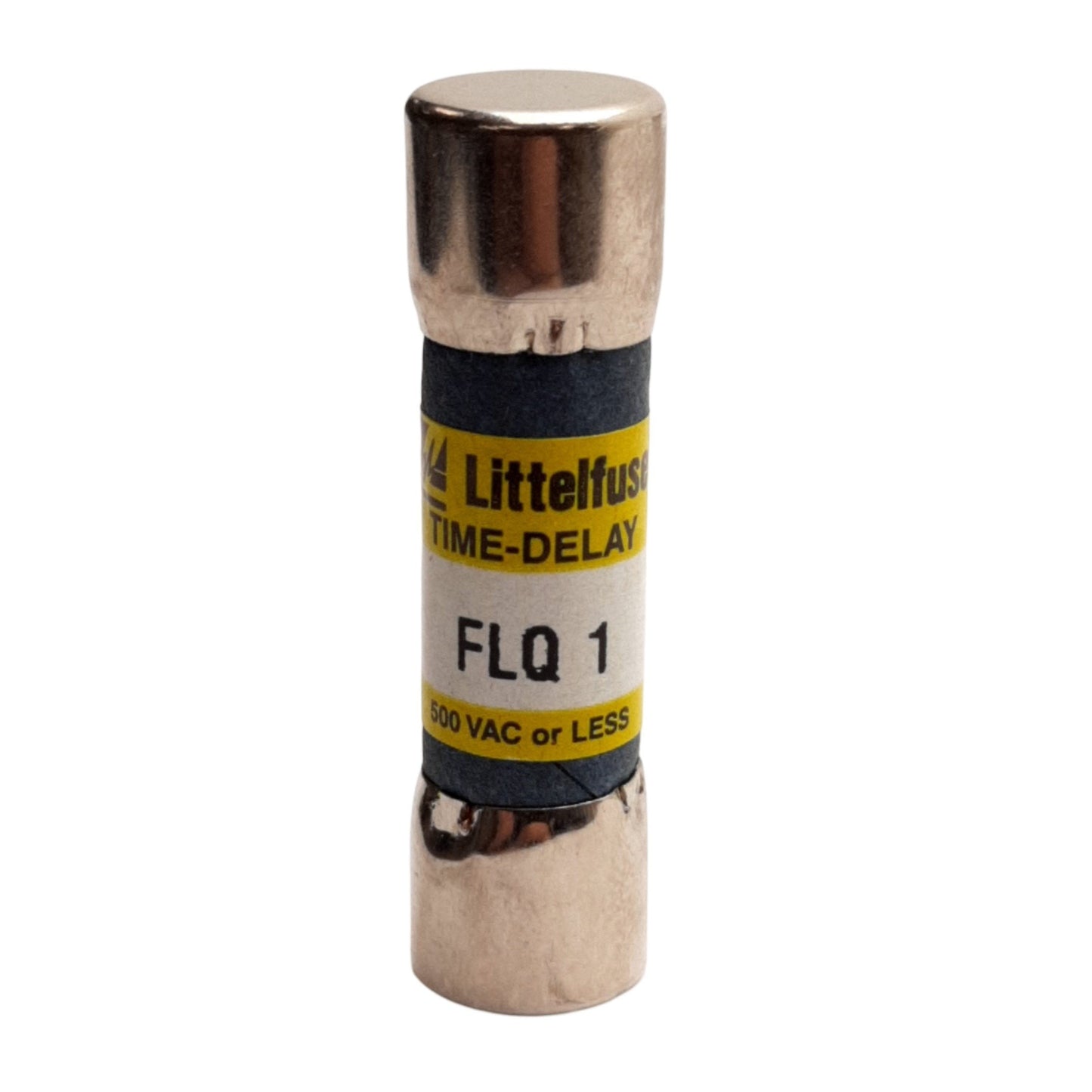 Used Lot of 6 Littelfuse FLQ1 Time-Delay Fuse, 500 VAC 1A, ø10mm 38mm Length