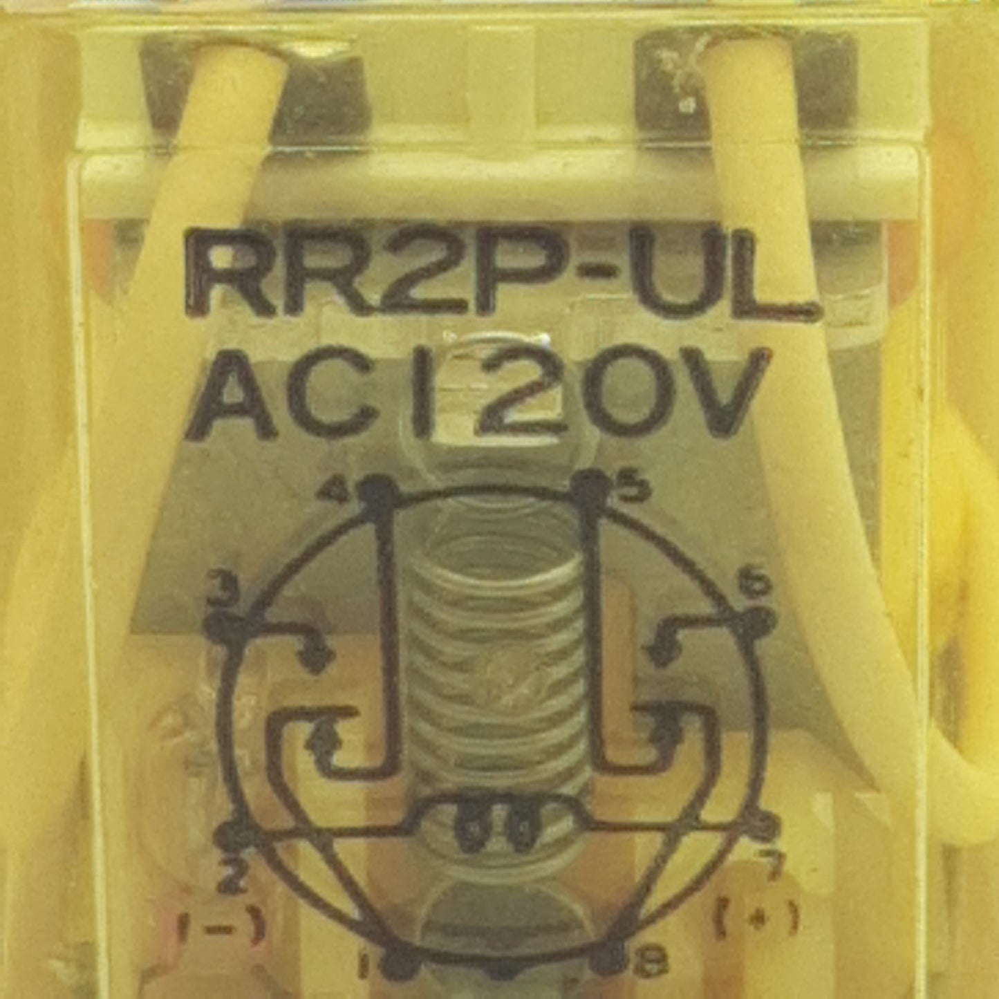 Used Lot of 2 Idec RR2P-ULAC120V Ice Cube Relay, DPDT 10A 240VAC 30VDC, 120VAC Coil