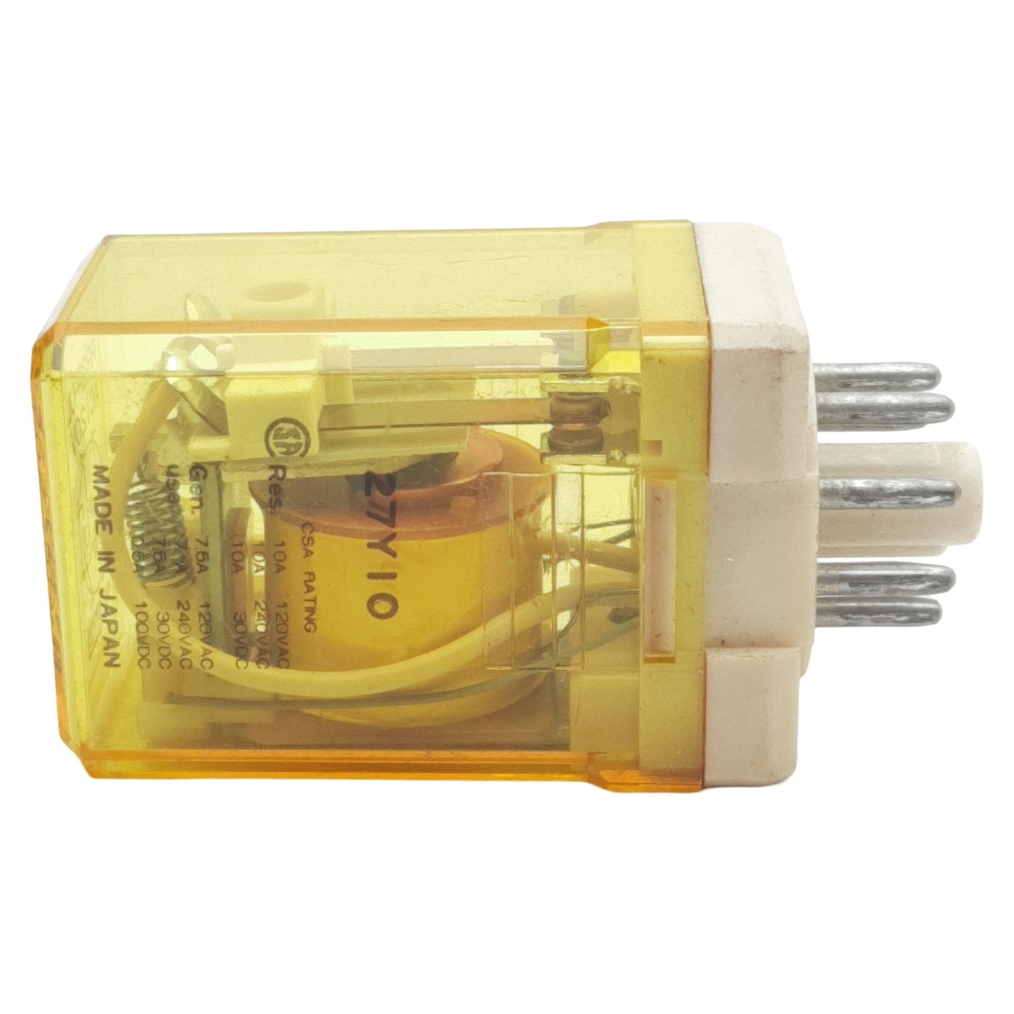 Used Lot of 2 Idec RR2P-ULAC120V Ice Cube Relay, DPDT 10A 240VAC 30VDC, 120VAC Coil