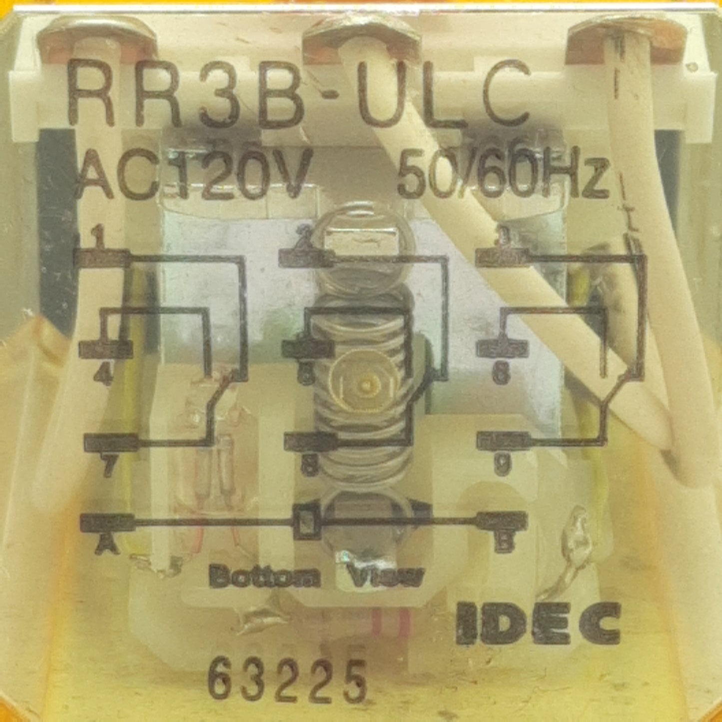 Used Lot of 2 Idec RR3B-ULCAC120V Ice Cube Relay, 3PDT, 10A 240VAC 30VDC, 120VAC Coil