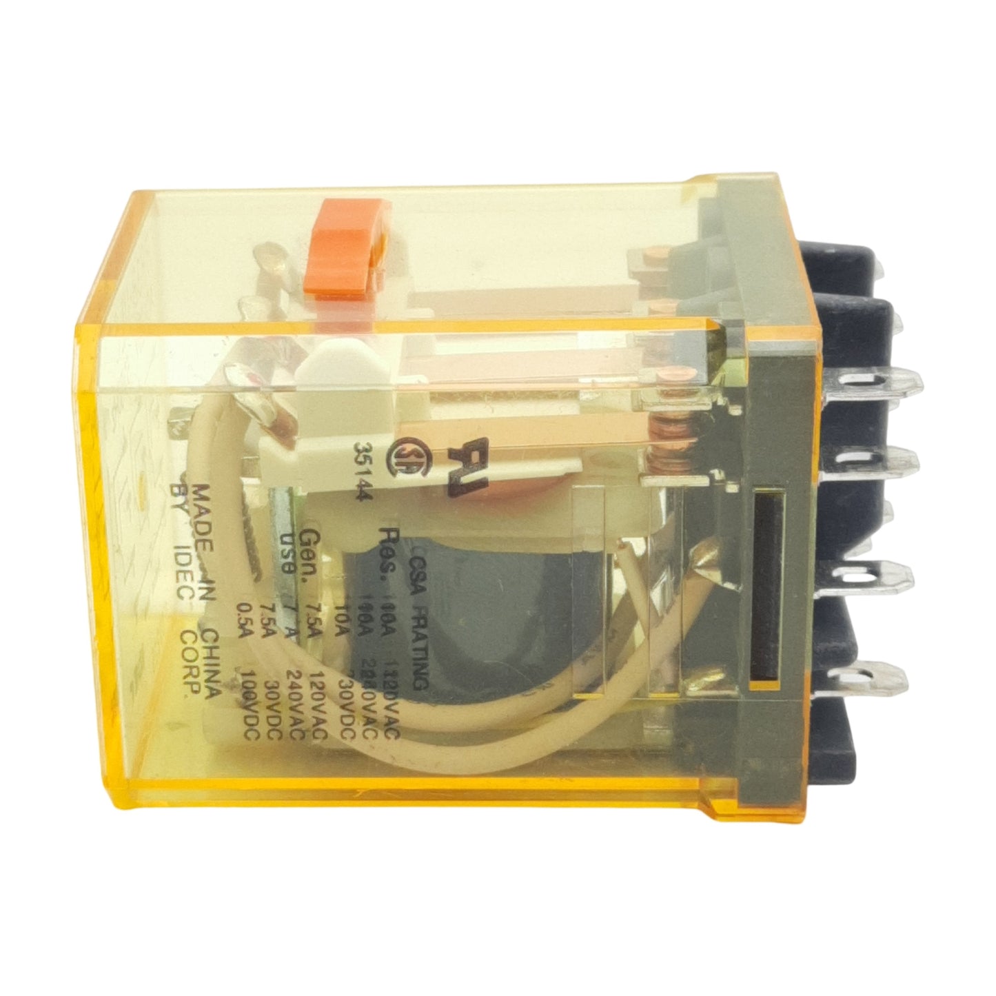 Used Lot of 2 Idec RR3B-ULCAC120V Ice Cube Relay, 3PDT, 10A 240VAC 30VDC, 120VAC Coil