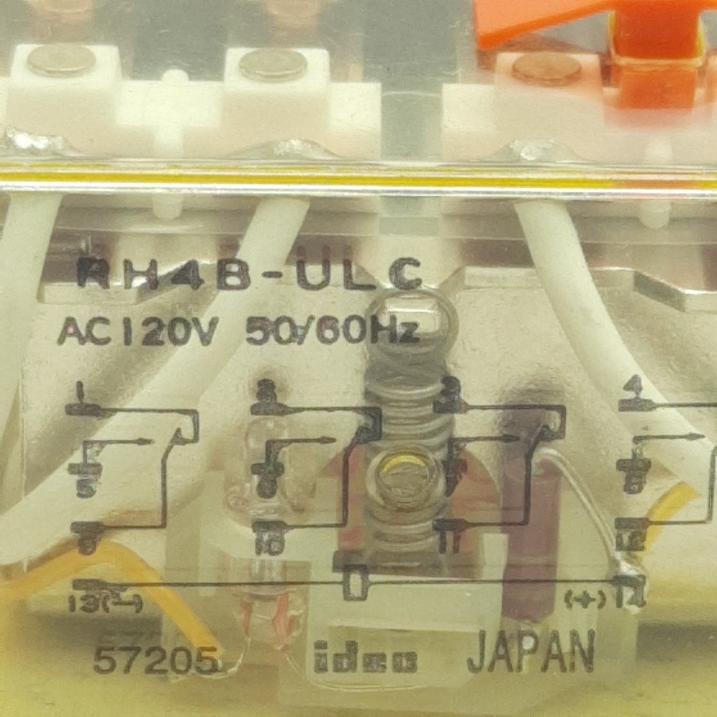 Used Lot of 2 Idec RH4B-ULCAC120V Ice Cube Relay, 4PDT, 10A 240VAC 30VDC, 120VAC Coil