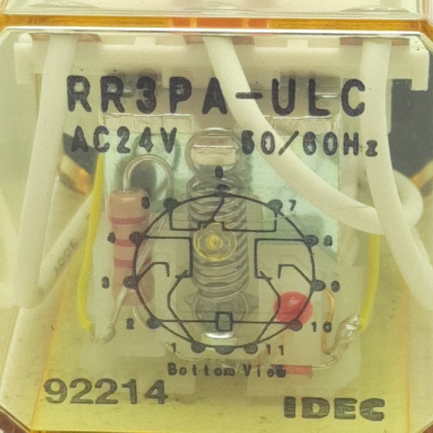 Used Lot of 2 Idec RR3PA-ULCAC24V Ice Cube Relay, 3PDT, 10A 240VAC 30VDC, 24VAC Coil