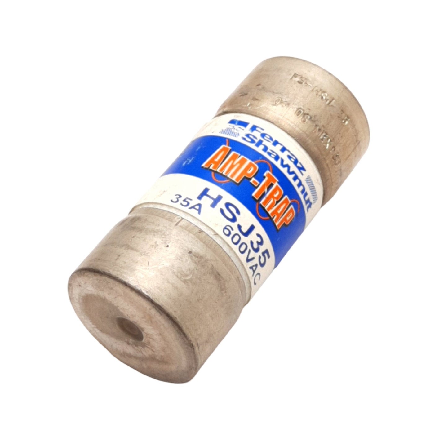 Used Ferraz Shawmut HSJ35 AMP-TRAP High-Speed Fuse, 600VAC 35A, ø1.06inch x 2.26inch