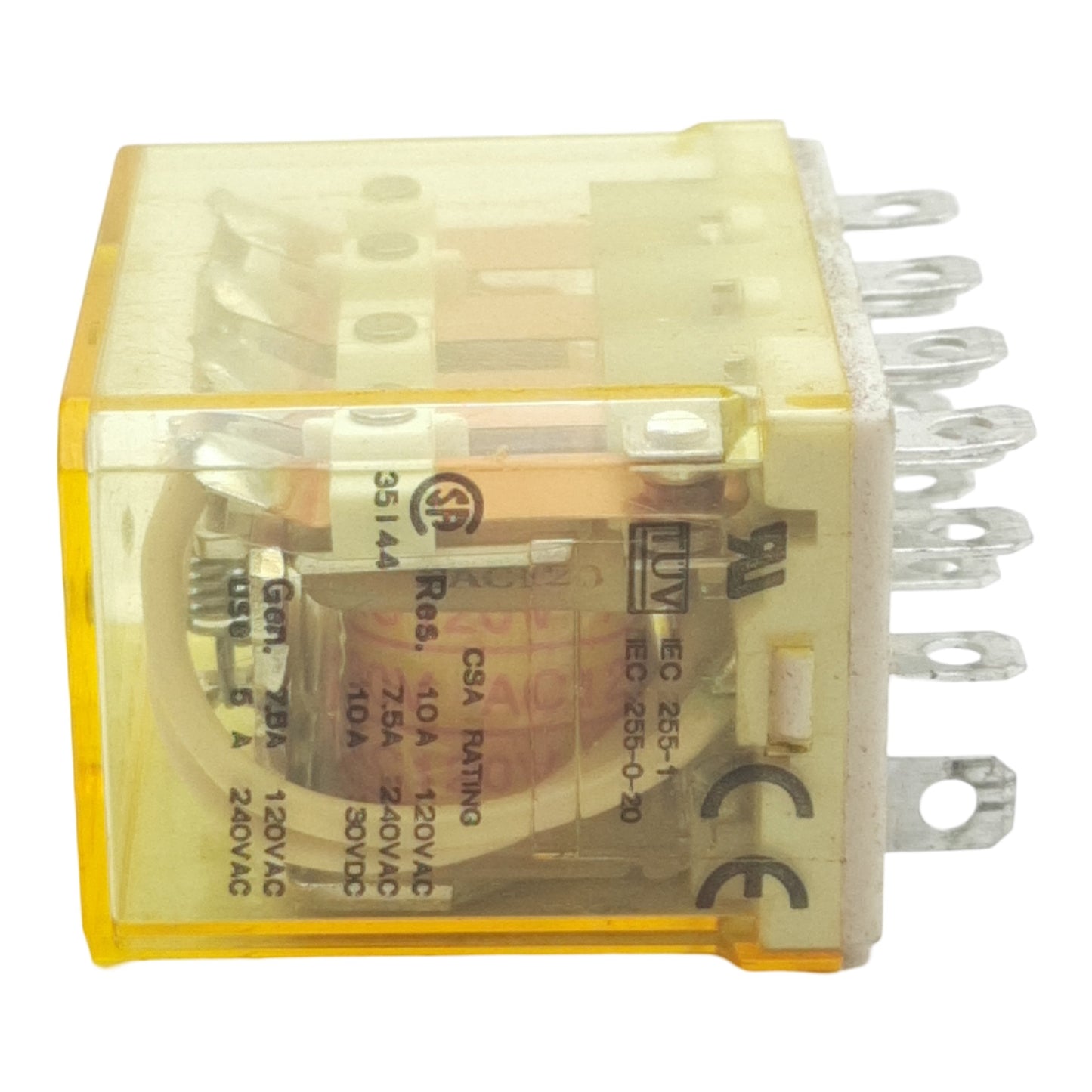 Used Lot of 4 Idec RH4B-UAC120V Ice Cube Plug-In Relay, 4PDT, 10A, 120VAC Coil