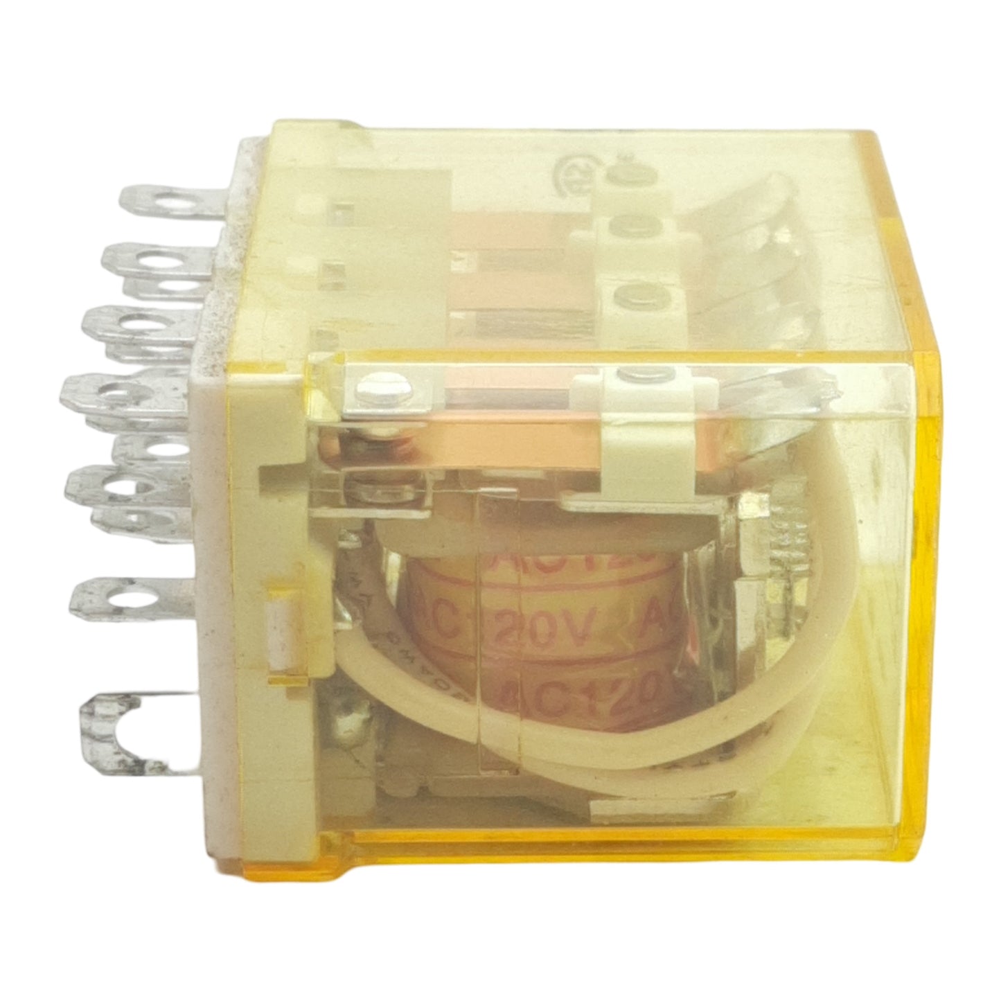 Used Lot of 4 Idec RH4B-UAC120V Ice Cube Plug-In Relay, 4PDT, 10A, 120VAC Coil