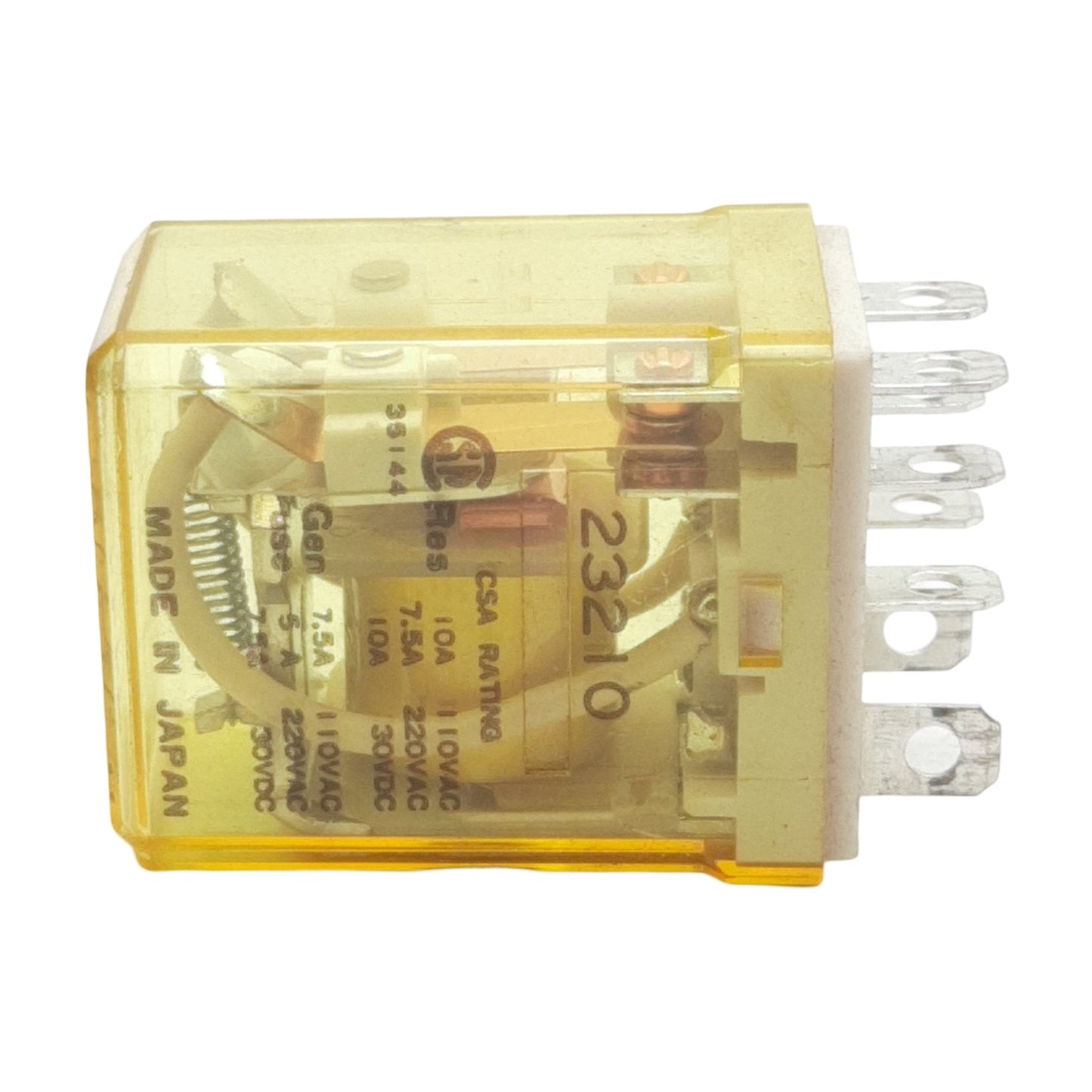Used Lot of 10 Idec RH2B-UAC120V Ice Cube Plug-In Relay, DPDT, 10A, 120VAC Coil