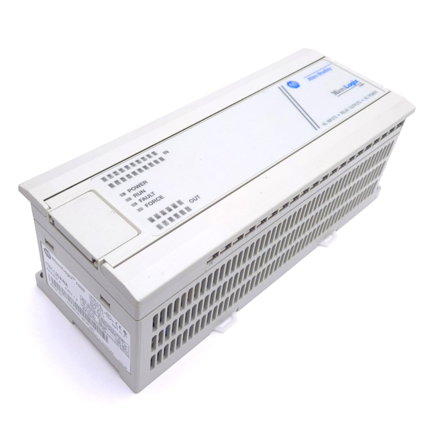 Used Allen Bradley 1761-L32AWA E MicroLogix1000 Controller, 32-Point, 120/240VAC