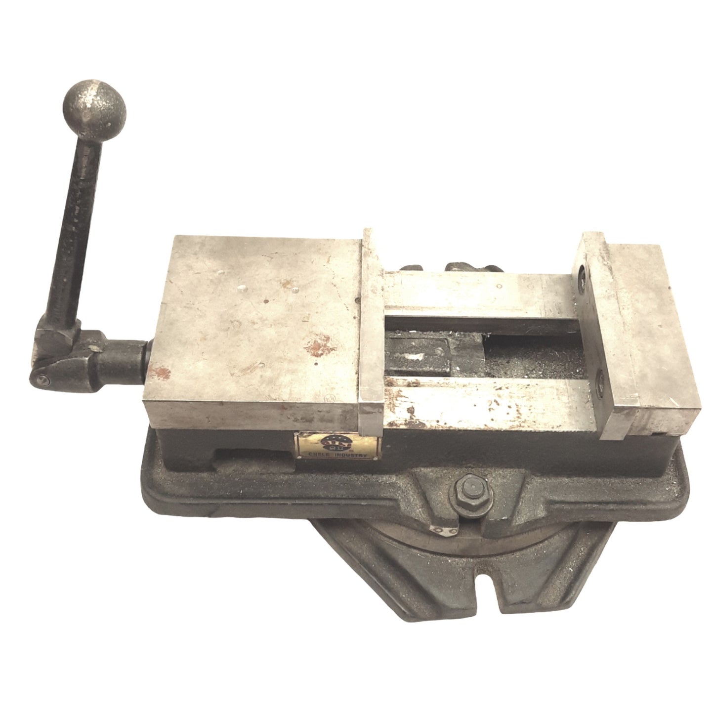 Used OILI Chele Industries Machine Vise, 3/4in Manual, 6in Opening, 6in x 1.8in Jaw
