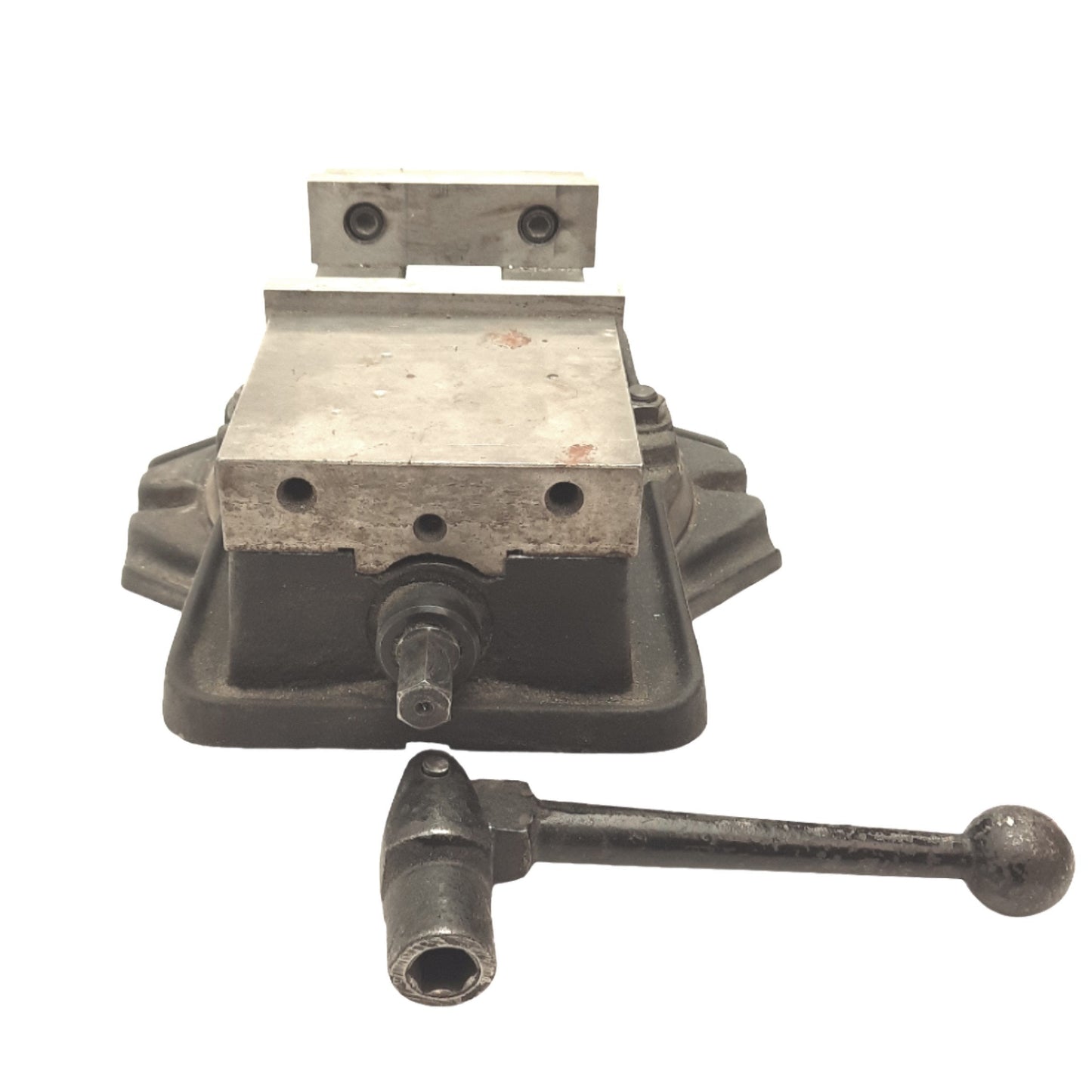 Used OILI Chele Industries Machine Vise, 3/4in Manual, 6in Opening, 6in x 1.8in Jaw