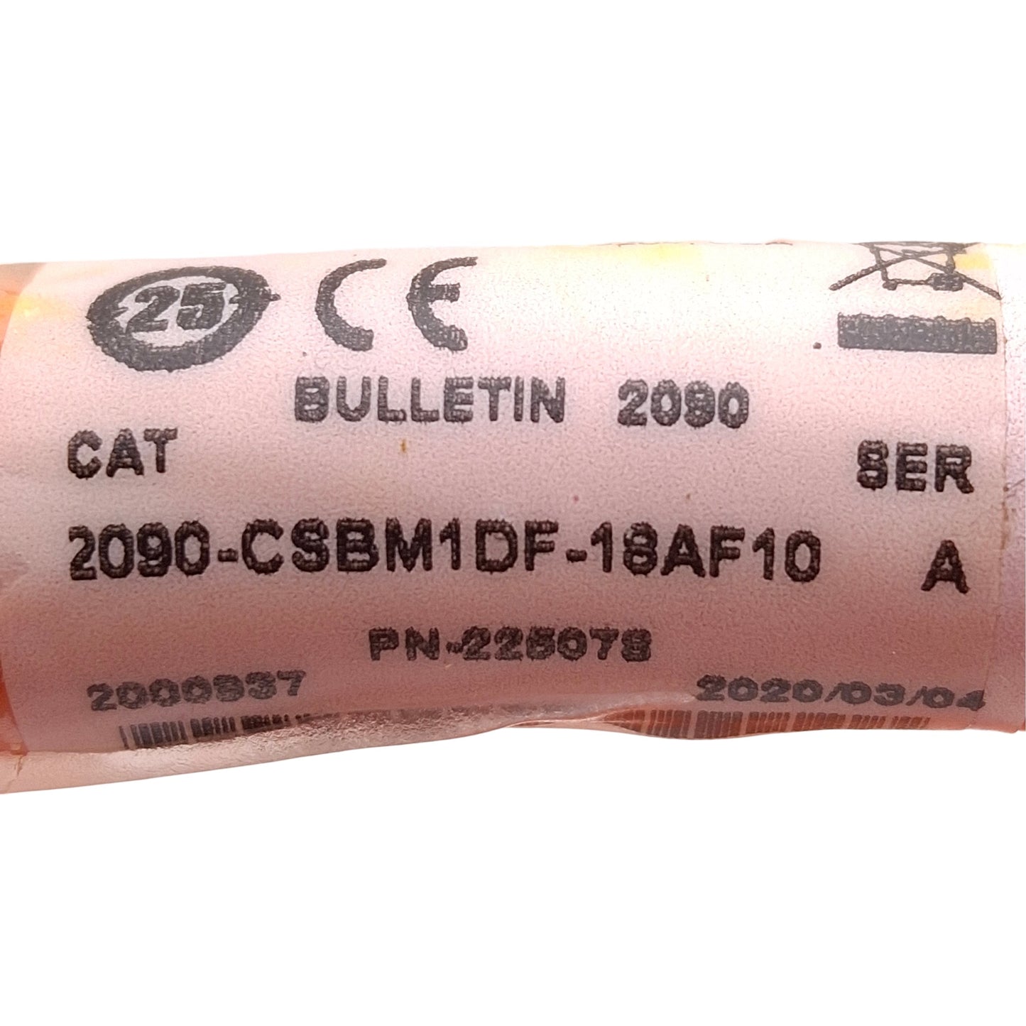 Used Allen Bradley 2090-CSBM1DF-18AF10 Kinetix Single Motor Power & Brake Cable 10m