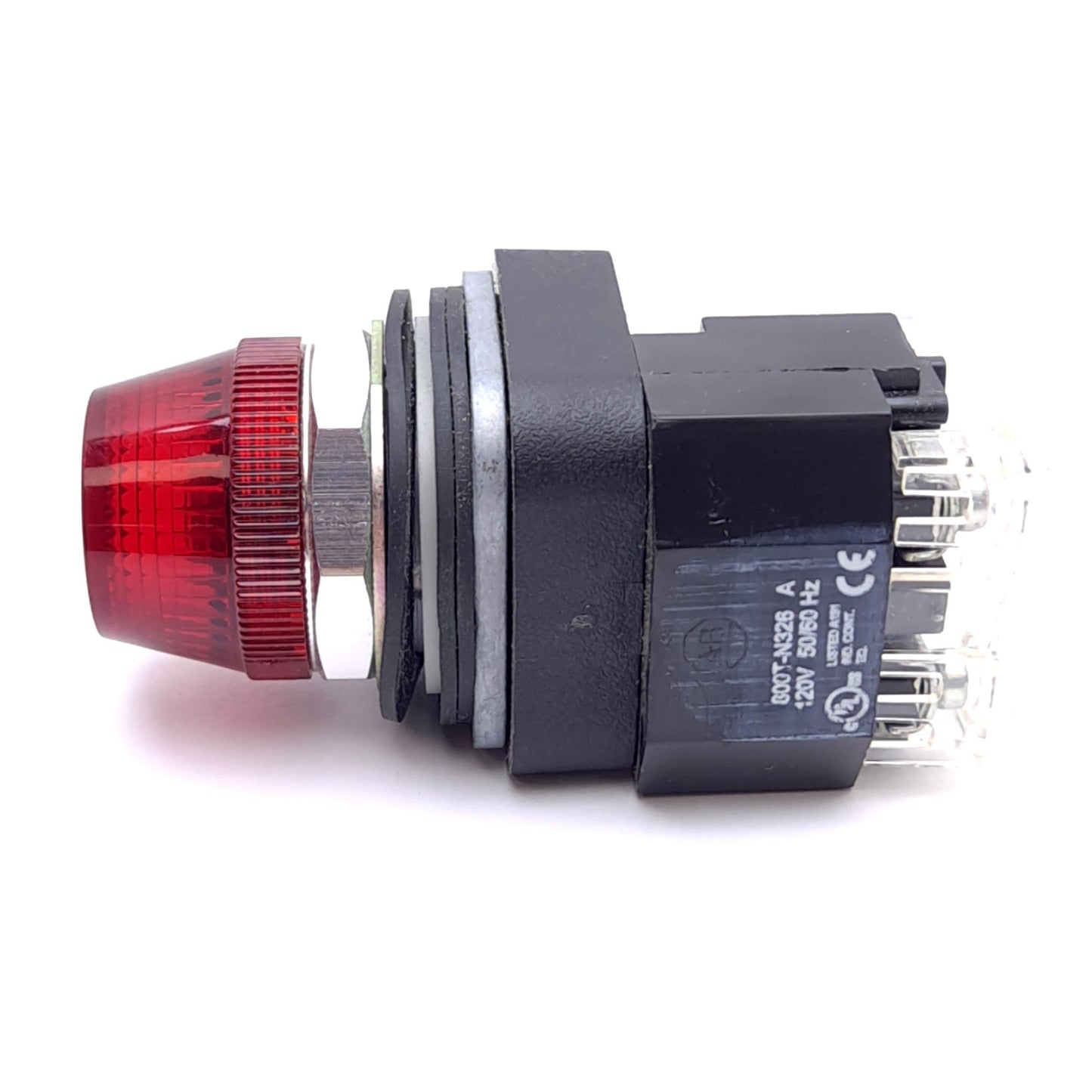 Used Allen Bradley 800T-PH16R Red Indicator Pilot Light, ø30mm, 120VAC, LED