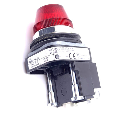 Used Allen Bradley 800T-PH16R Red Indicator Pilot Light, ø30mm, 120VAC, LED