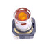 Used Allen Bradley 800T-PB16A Amber Push Button, ø30mm, 1NO 1NC, 600VAC 10A Contact
