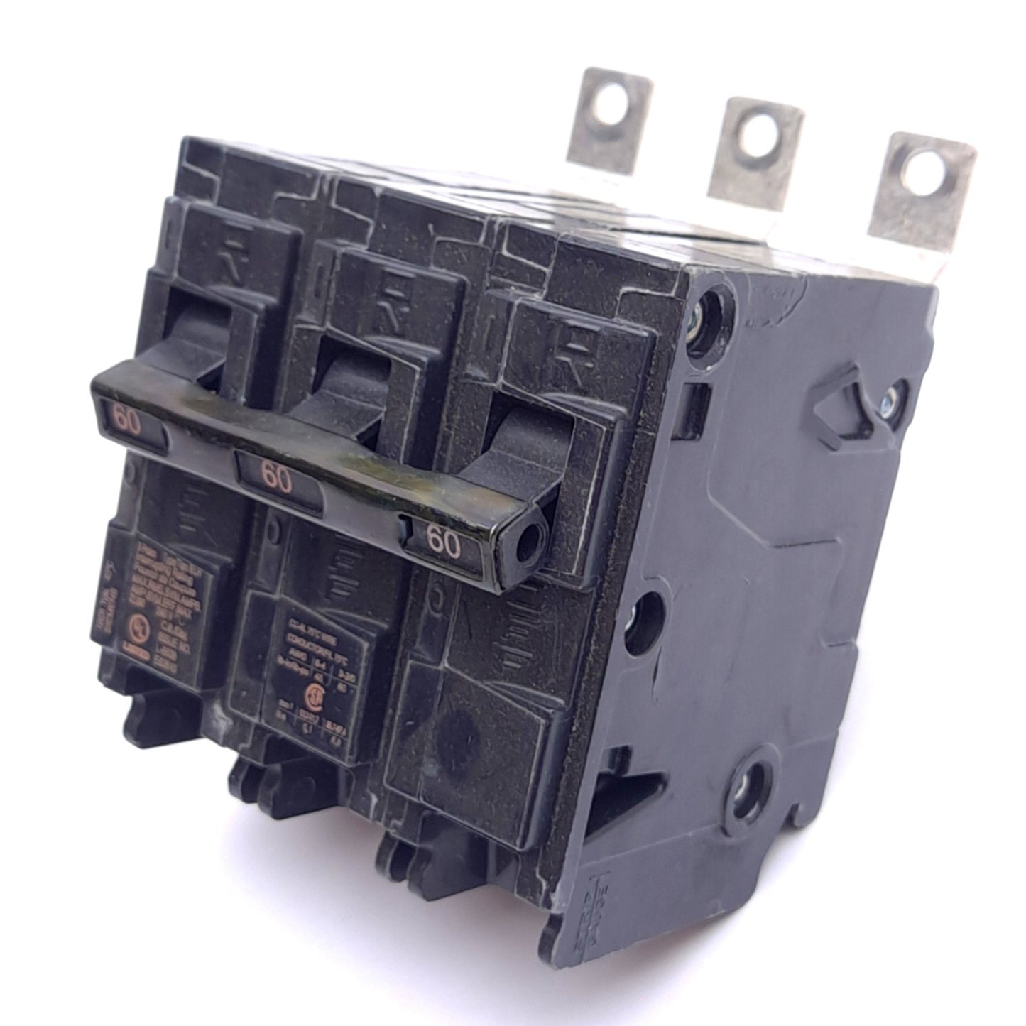 Used Siemens B360H Circuit Breaker, 3-Pole 60A, 240VAC 3-Phase, Thermal Magnetic