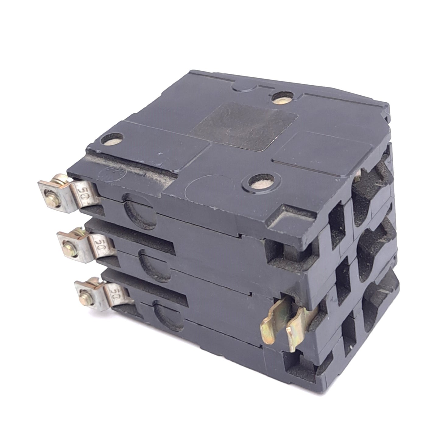 Used Schneider QOB320 Circuit Breaker, 3-Pole 20A, 120/240VAC, Thermal Magnetic