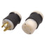 Used Hubbell HBL2721 / HBL2723 Twist-Lock Plug & Receptacle, 3Ø 250VAC 30A, L15-30