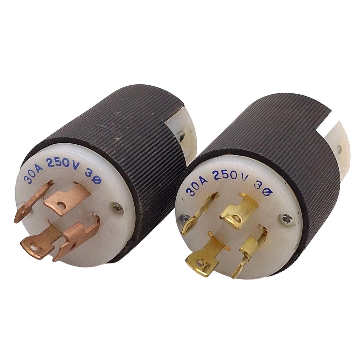 Used Lot of 2 Hubbell Twist-Lock Male Plug, 3-Phase 250VAC 30A, NEMA L15-30P