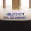 Used Lot of 2 Hubbell HBL2721 Twist-Lock Male Plug, 3-Phase 250VAC 30A, NEMA L15-30P