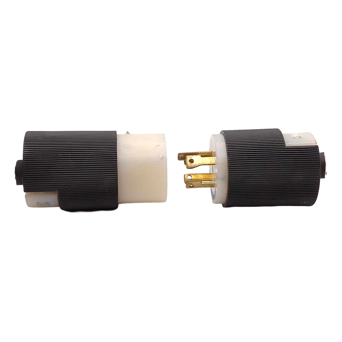 Used Hubbell Twist-Lock Plug & Receptacle, 3-Pole, 3-Phase 250VAC 30A, NEMA L15-30