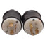 Used Lot of 2 Hubbell HBL2411 Twist-Lock Male Plug, 125/250VAC 20A, NEMA L14-20P