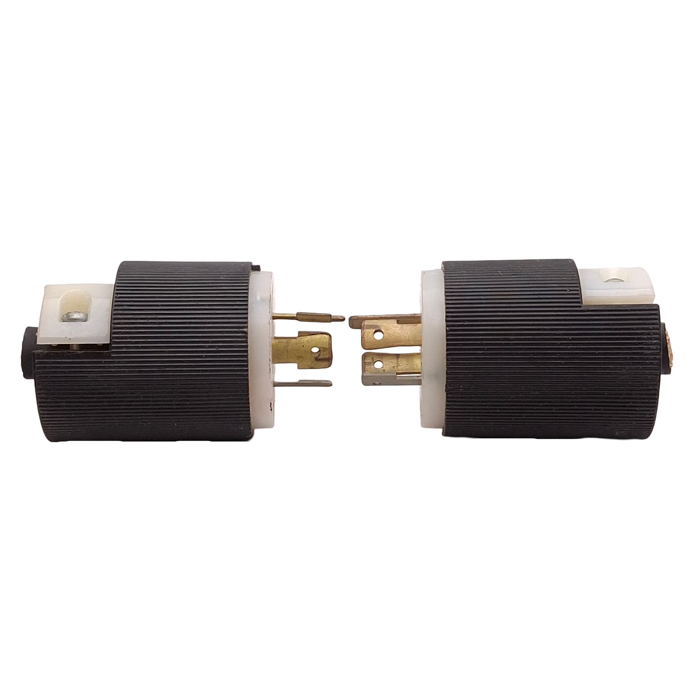 Used Lot of 2 Hubbell Twist-Lock Male Plug, 3P 4-Wire, 125/250VAC 20A, NEMA L14-20P