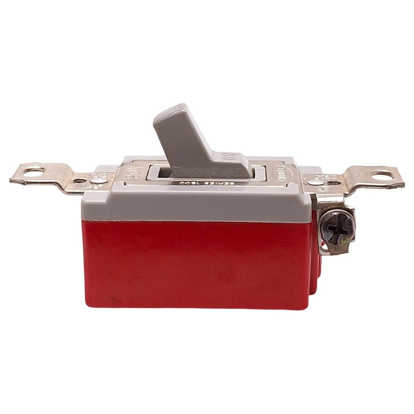 Used Hubbell HBL1224GY Extra Heavy Duty Industrial Toggle Switch, 20A 120/277VAC