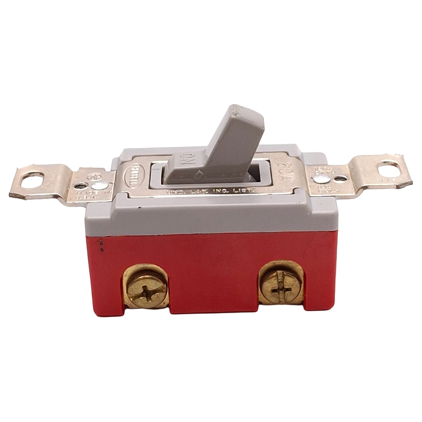 Used Hubbell HBL1224GY Extra Heavy Duty Industrial Toggle Switch, 20A 120/277VAC