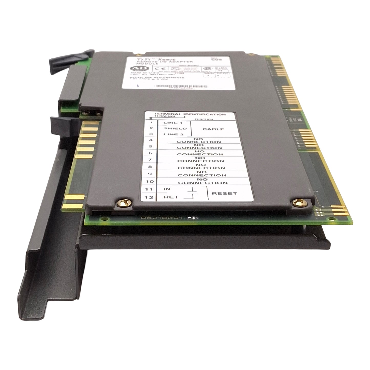 Used Allen Bradley 1771-ASB E Remote I/O Adapter Module, 32 Digital I/O, 5VDC 1A