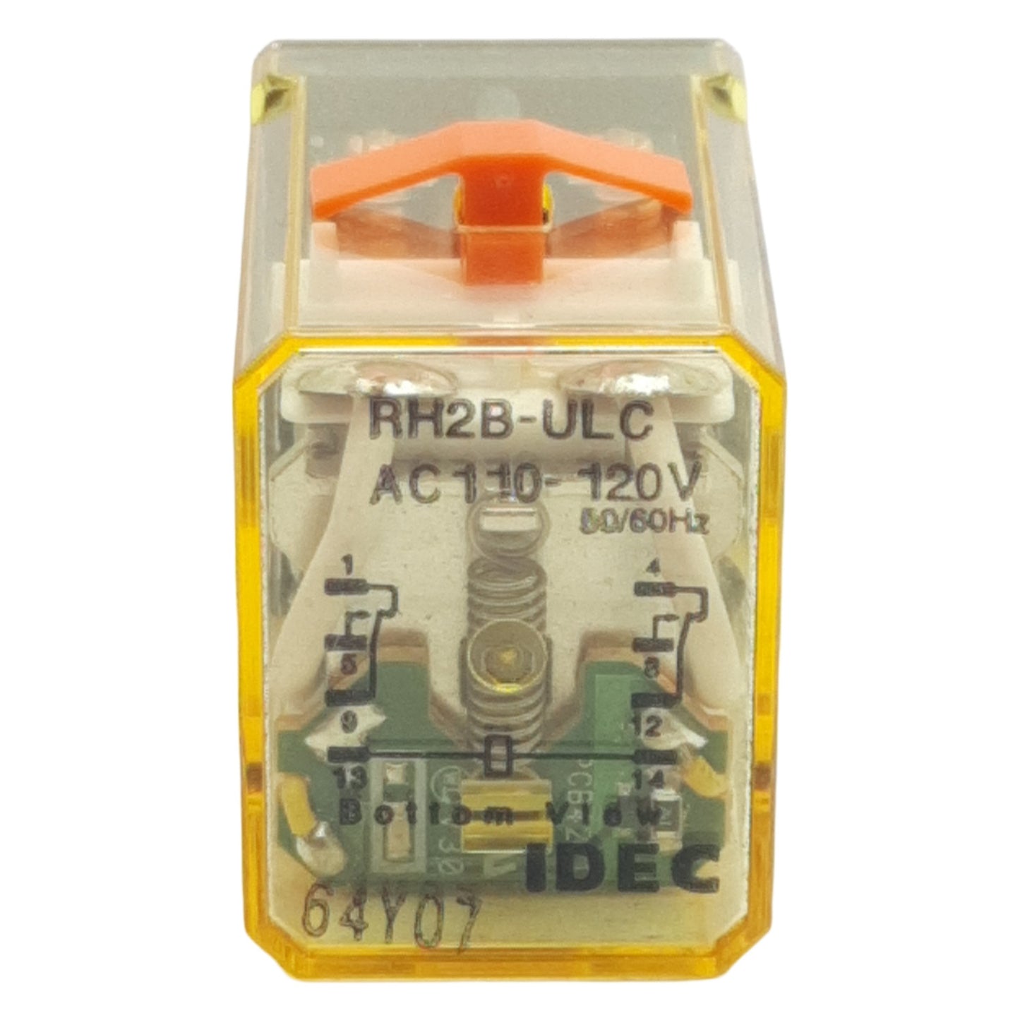 New Lot of 2 Idec RH2B-ULCAC110-120V Ice Cube Relay DPDT 10A, 110-120VAC Coil