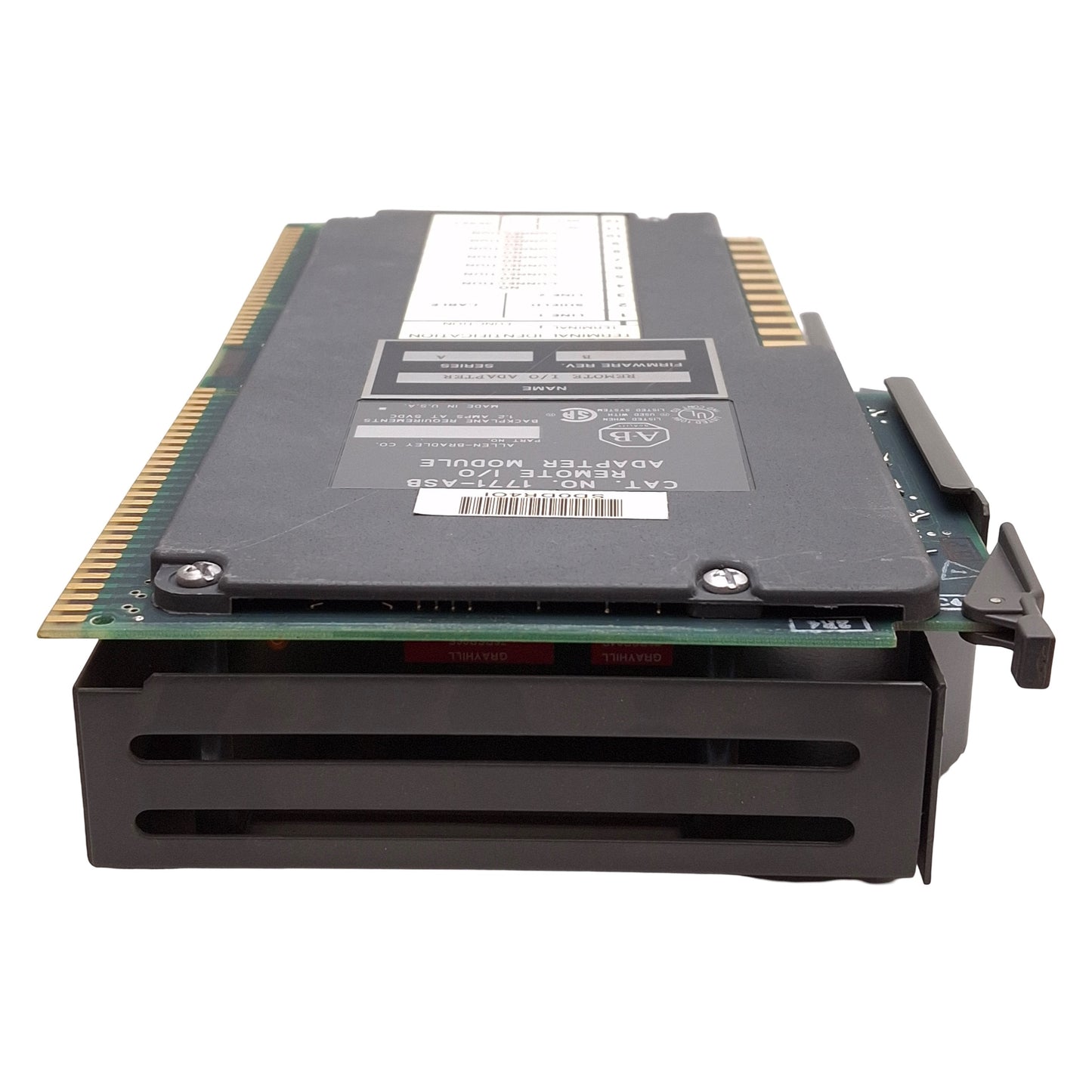 Used Allen Bradley 1771-ASB A Remote I/O Adapter Module, 16 Digital I/O, 5VDC 1.2A