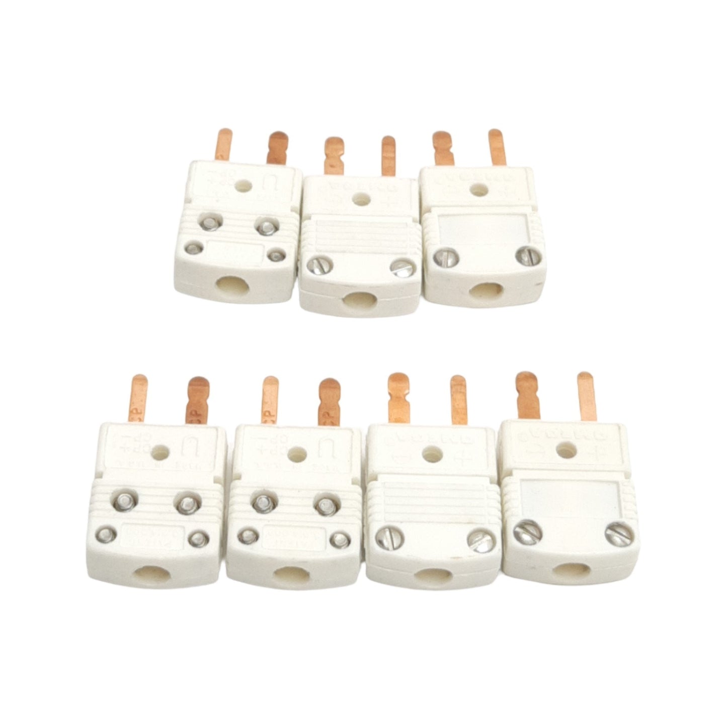 Used Lot of 7 Omega Engineering GMP-U-M Uncompensated T/C Connector, Mini Male
