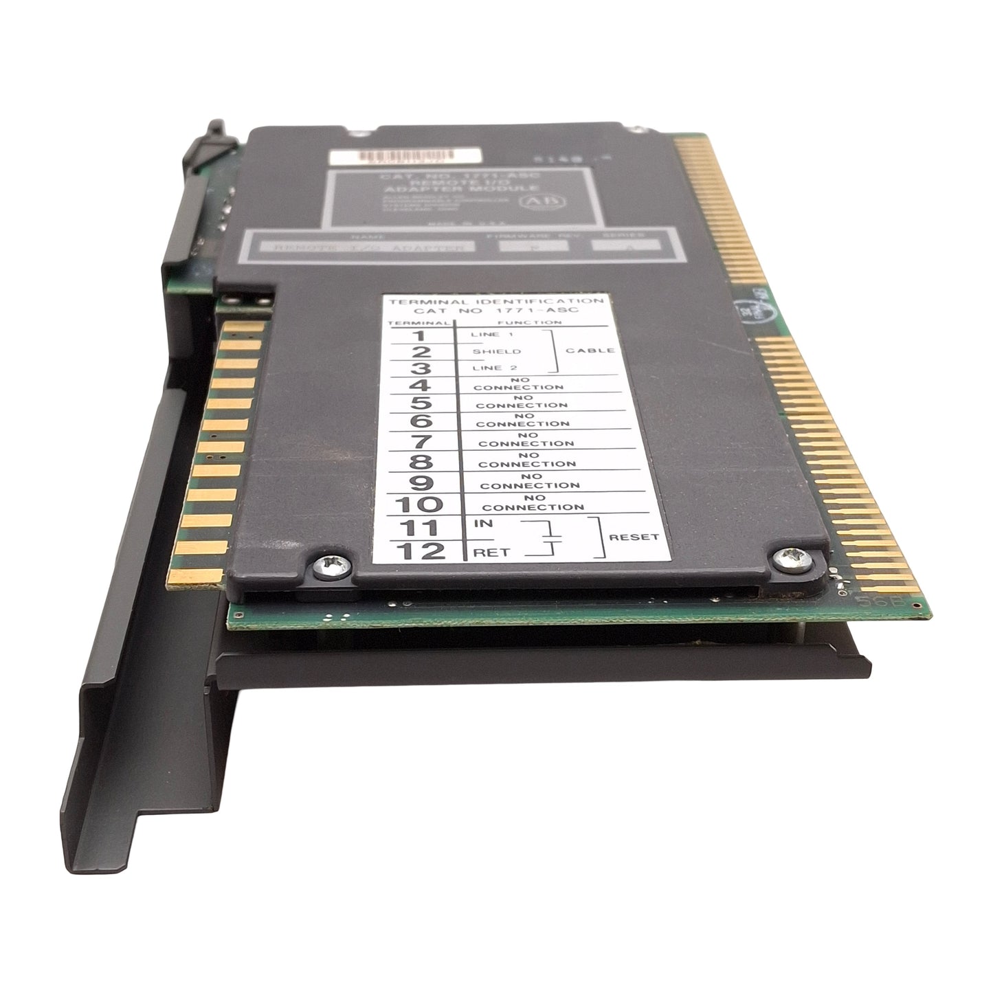 Used Allen Bradley 1771-ASC Series A Remote I/O Adapter Module, Firmware Rev F